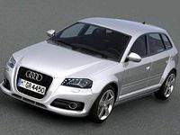 Audi A3 Sportback 2009 3D Model