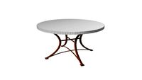 MESA DE FERRO VIENA DOURADA COM TAMPO ESPELHADO DE 1.60M (5903, 6597) - Center Festas