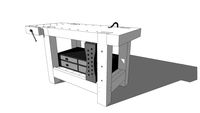 Roubo workbench with drawer box