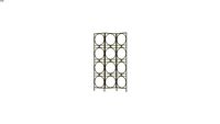 Paravent cercles en mtal dor REF 189665 PRIX 139