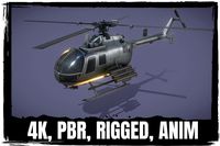 Bo 105p (German Attack Helicopter)