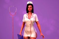 Nurse Girl - Cute Stylized RPG Modern Casual Realistic Modular Character