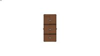 MAGELLAN - Dressing 8 tiroirs en cuir taupe REF 175544 PRIX 1290