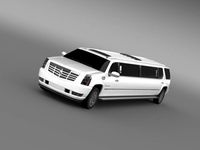 Cadillac Escalade Limo 3D Model