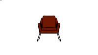 JASPER - Fauteuil en velours bleu nuit REF 174993 PRIX 350