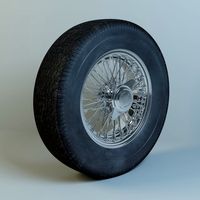 Wheel Jaguar Mk2 59 tyre Avon 3D Model