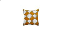 TWIGGY - Coussin jaune moutarde motifs bicolores 45x45cm REF 167886 PRIX 19,9