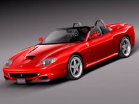 Ferrari 550 Barchetta 2000 to 2002 3D Model