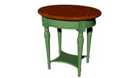 MESA LATERAL OVAL DERBY VERDE CELADON (7322) - Center Festas