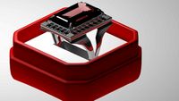 Silverwork ruby ring 001 3D Model