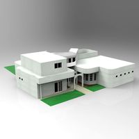 One and a Half Story Home 3D Model