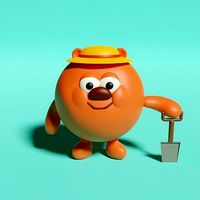 Character model from the cartoon Smeshariki Free 3D model