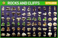 Stylized Rocks and Cliffs