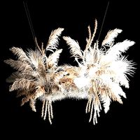 Hanging Bouquet Of Dry Reeds For Decoration 257