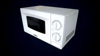 Old classic realistic microwave