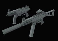 UMP-45 Low Poly