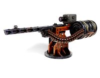 Automatic machinegun turret post-apocalypse