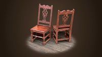Old medieval chair