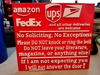 No Soliciting Sign | 3D