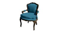 POLTRONA VIVIAN CAPUCCINO LINHAO AZUL SERENITY (8448) - Center Festas