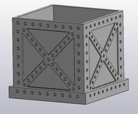 Metal box Planter | 3D