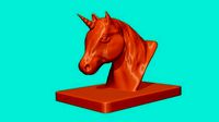 Unicorn Bust | 3D