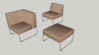 Sofá modular corporativo