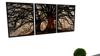 QUADROS DECORATIVOS - ARVORE, GALHOS - TRIO DE QUADRO