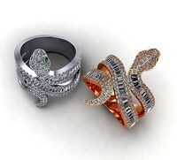 Diamond Snake Ring | 3D