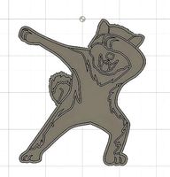 Double-Pack Akita Cookie Cutter - Dabbing Akita | 3D