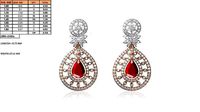 pear shape dangle earring earlobe earring ER-1032 | 3D