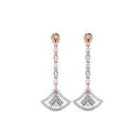 earlobe dangling earring for women  | 3D