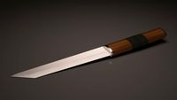 Japanese knife 3D Model