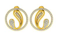 Solitaire Women Earrings 3dm STL OBJ FBX Renders Details | 3D