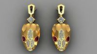 BVLGARI SERPENTI EARRINGS | 3D