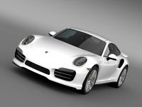 Porsche 911 Turbo 2013 3D Model
