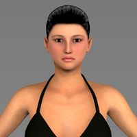 Young Pretty Girl 3D Model