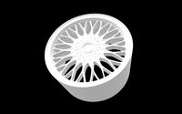 Ford Sierra Cosworth scalable and printable rim | 3D