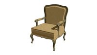 POLTRONA LUIZ FELIPE IMPERIAL CAPUCCINO LINHAO RUSTICO (2761) - Center Festas