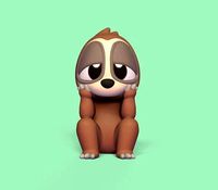 Thoughtful Sloth | 3D