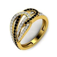 color dimond cocktail women ring 3dm render detail | 3D