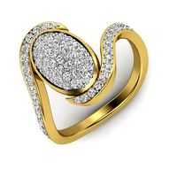 Tension women dimond ring 3dm render detail  | 3D