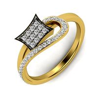 Dimond cluster women ring 3dm render detail  | 3D