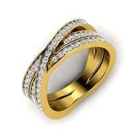 modern split shank women dimond ring 3dm render detail  | 3D
