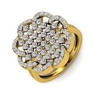 dimond cluster women wedding engagement ring 3dm render detail  | 3D