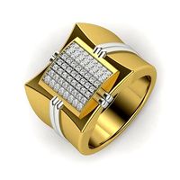square men dimond wedding engagement ring 3dm render detail  | 3D