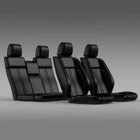 Car seats of Ford Mustang 3D Model
