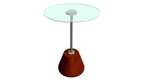 MESA LATERAL CONO PEQ C TAMPO DE VIDRO (8764) - Center Festas