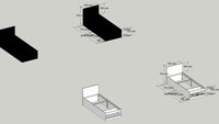 Stanza Living bed 760 mm detailed