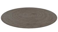 Round raffia carpet